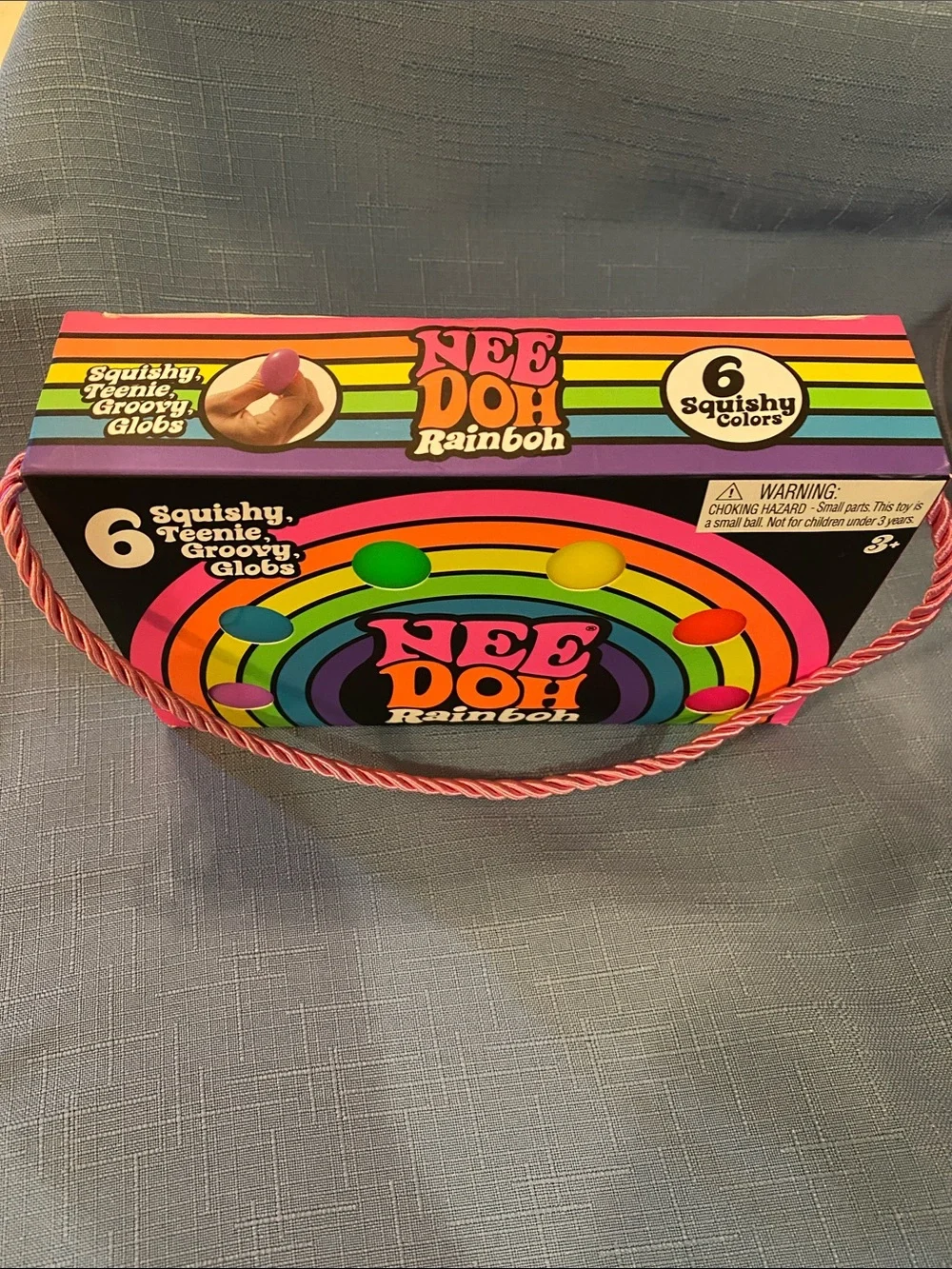 Rare NeeDoh Rainboh Rainbow Squeeze Toy Set - Multicolor / some box damage